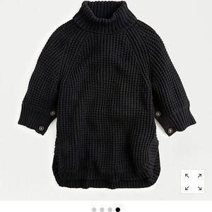 J Crew Turtleneck Poncho - Navy Blue